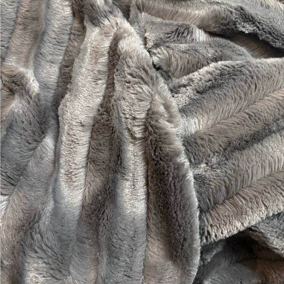 Slinky Brand Silver Fox  Gray Faux Fur Coat Womens Size X Large - Picture 8 of 10